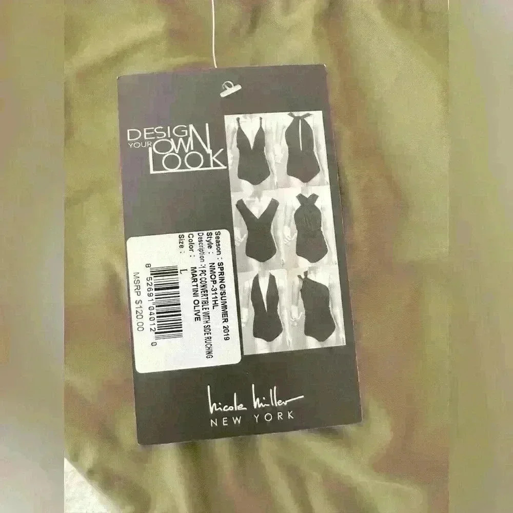 Nicole Miller Design Your Own Look One Piece Swimsuit Size Large - Picture 8 of 10